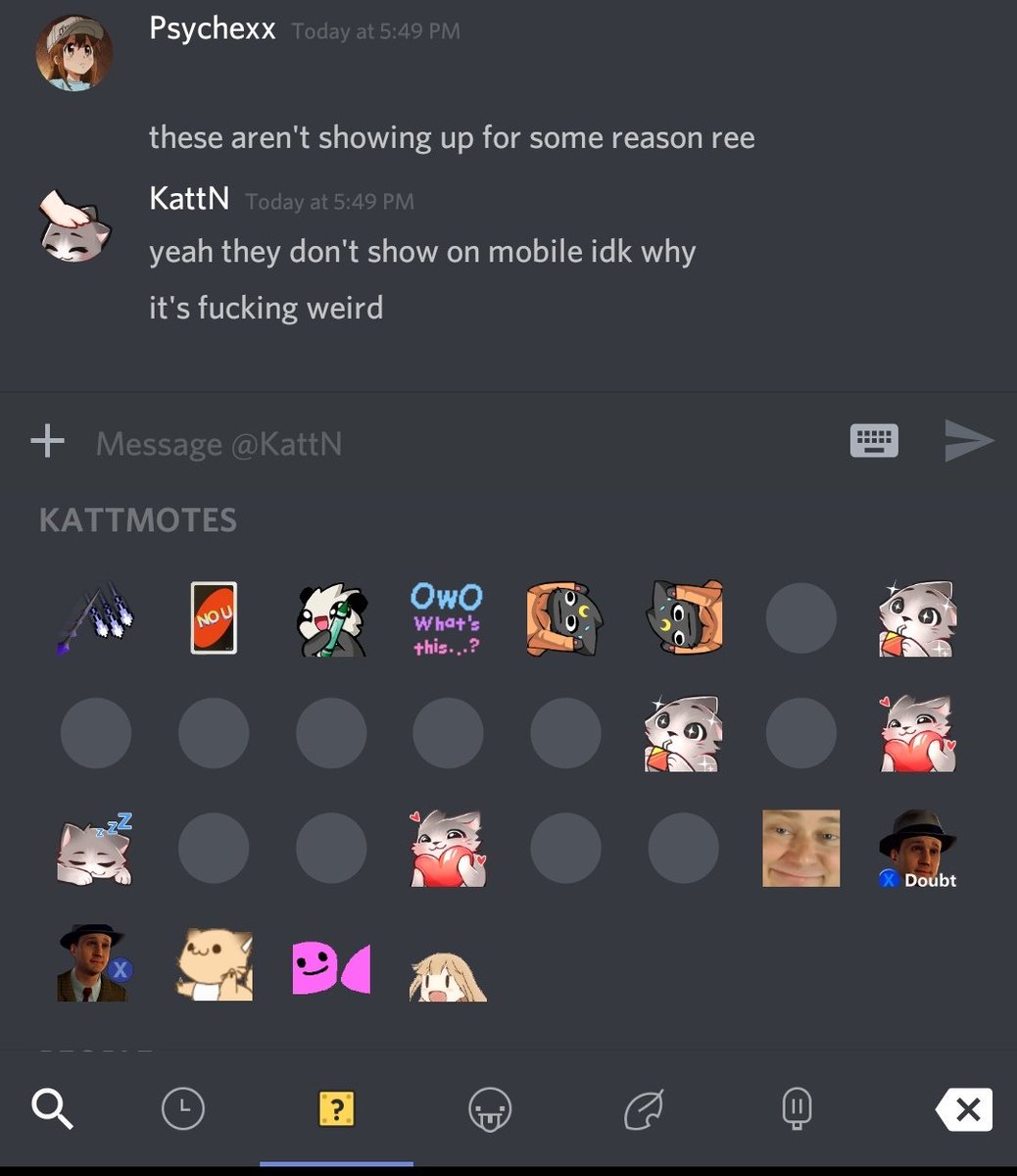 Discord On Twitter Are These Emojis Not Showing Up In The User S