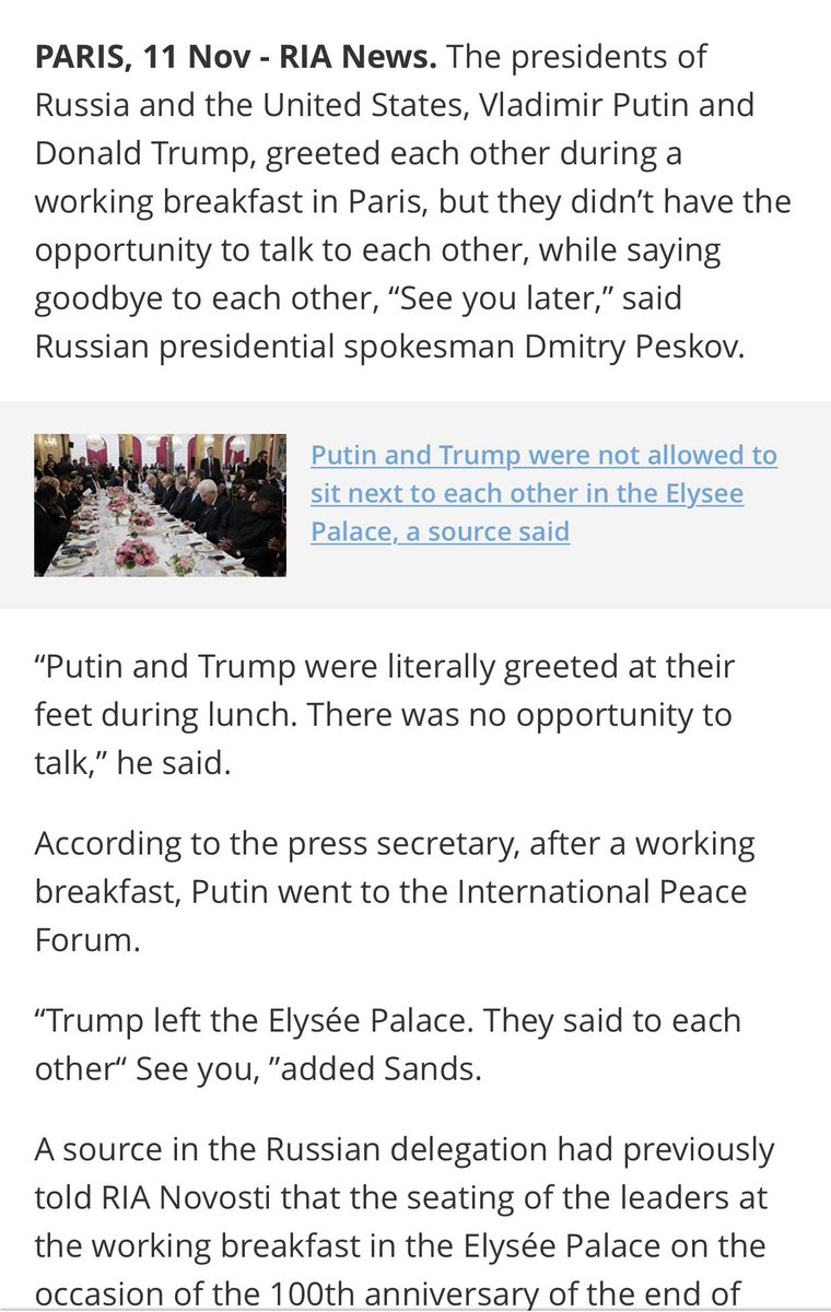 OlgaNYC1211's tweet image. 😂 Russia is annoyed that Putin and Trump were not only separated during the luncheon but also didn’t have a chance to talk.. they do insist that things will be much better doing G20.
Good job Europe