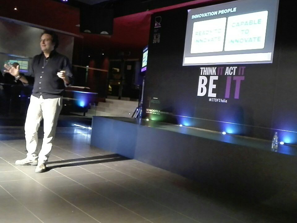 #INNOVAZIONE = la capacità di un'azienda nel trasformare le #idee in #valore attraverso #strumenti dedicati e saperlo vendere. #ITDFItalia @IvanZenAttitude
