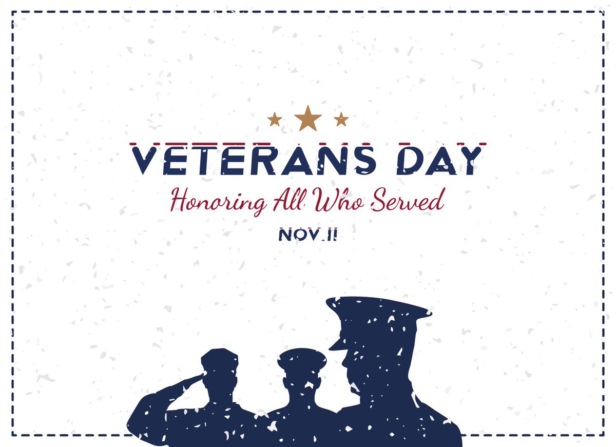 A heartfelt thanks to Veterans and your families for your service! #VeteransDay
