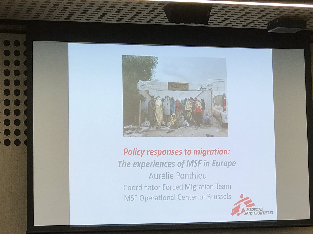 @PonthieuAurelie <a href="/MSFAustralia/">MSF Australia and MSF New Zealand</a> discussing policy responses to migration and the experience of <a href="/MSF/">MSF International</a> in response to the migration crisis in Europe. #humanitarianhealth #forceddisplacement