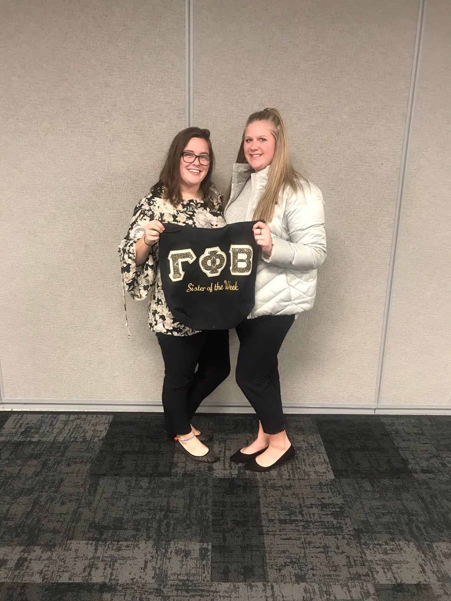 This week we had a special tie for Sister of the Week. Congratulations to big/little duo <a href="/KellieSchlangen/">kell</a> and <a href="/alisonnevins/">Alison Nevins</a> ! 🌙💕