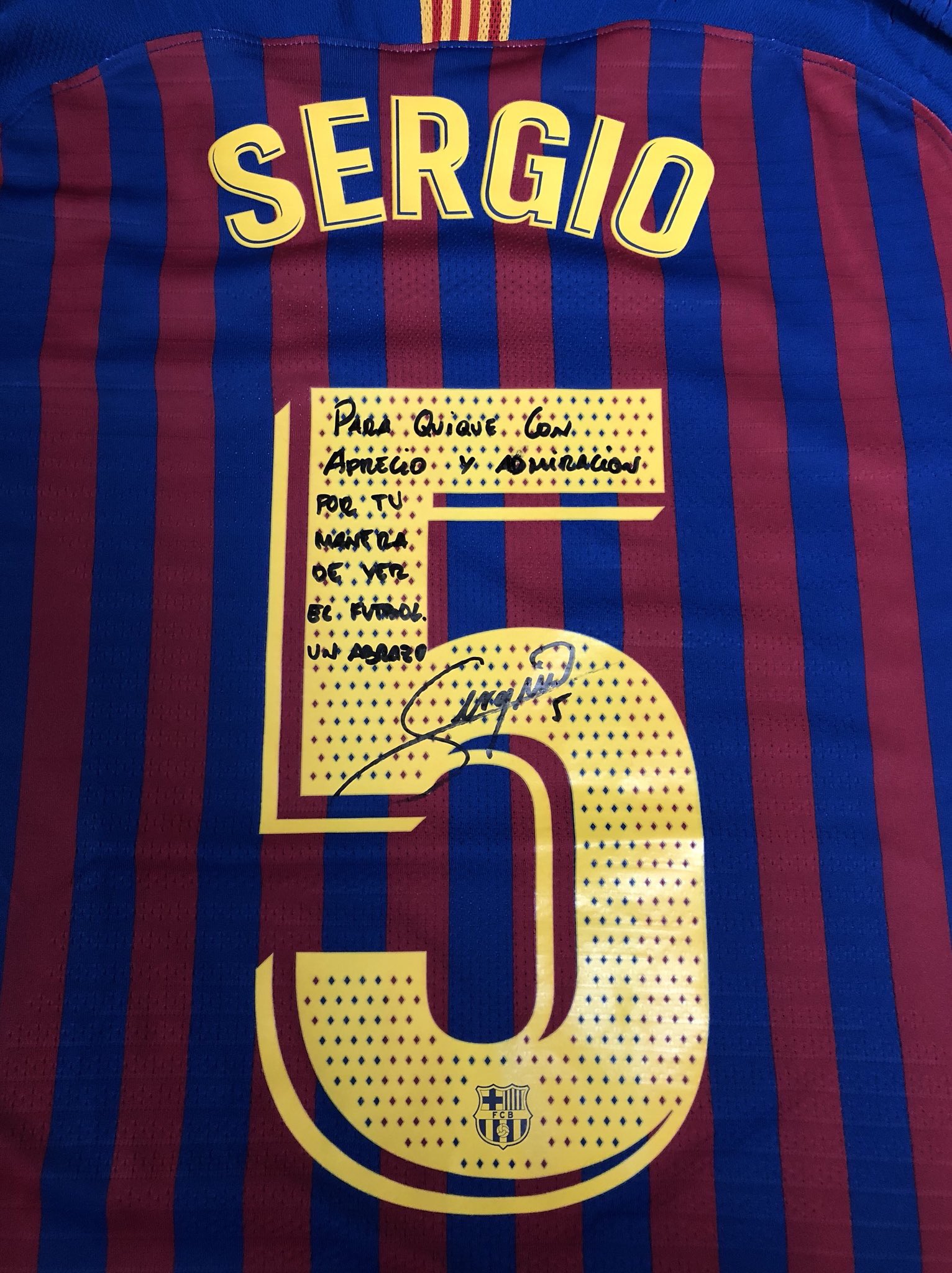 Camiseta de sergio busquets hotsell