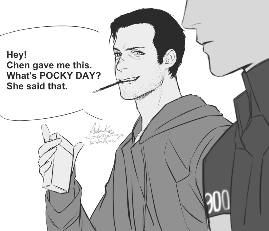 a1222ya's tweet image. #900Gavin
...Po...Pocky day...
I was not going to draw this...hmmm🤨