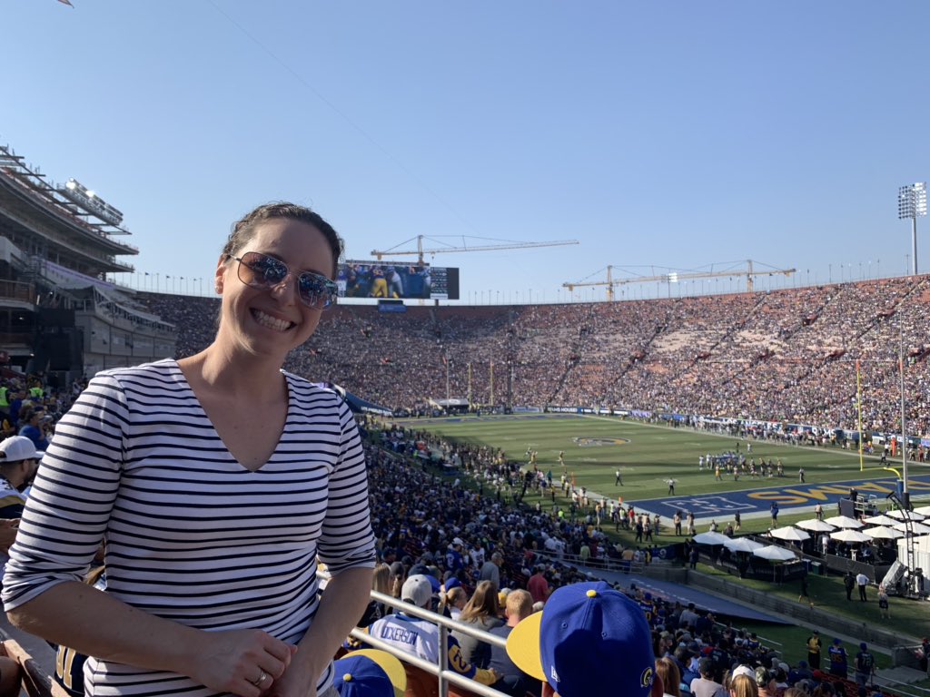 Happy Veteran’s Day! Sending a big thank you to all of the brave and selfless men &amp; women who have served our great nation (and my Dad!) We are lucky to enjoy freedom because of you! #salutetoservice #veteransday #football #honorourvets #LARams #SeattleSeaHawks