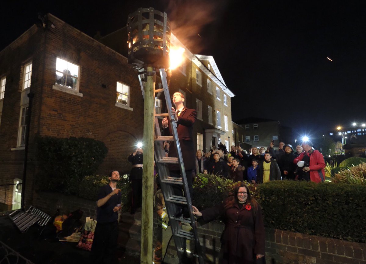 Such an honour to light our beacon outside Watford Museum this evening.