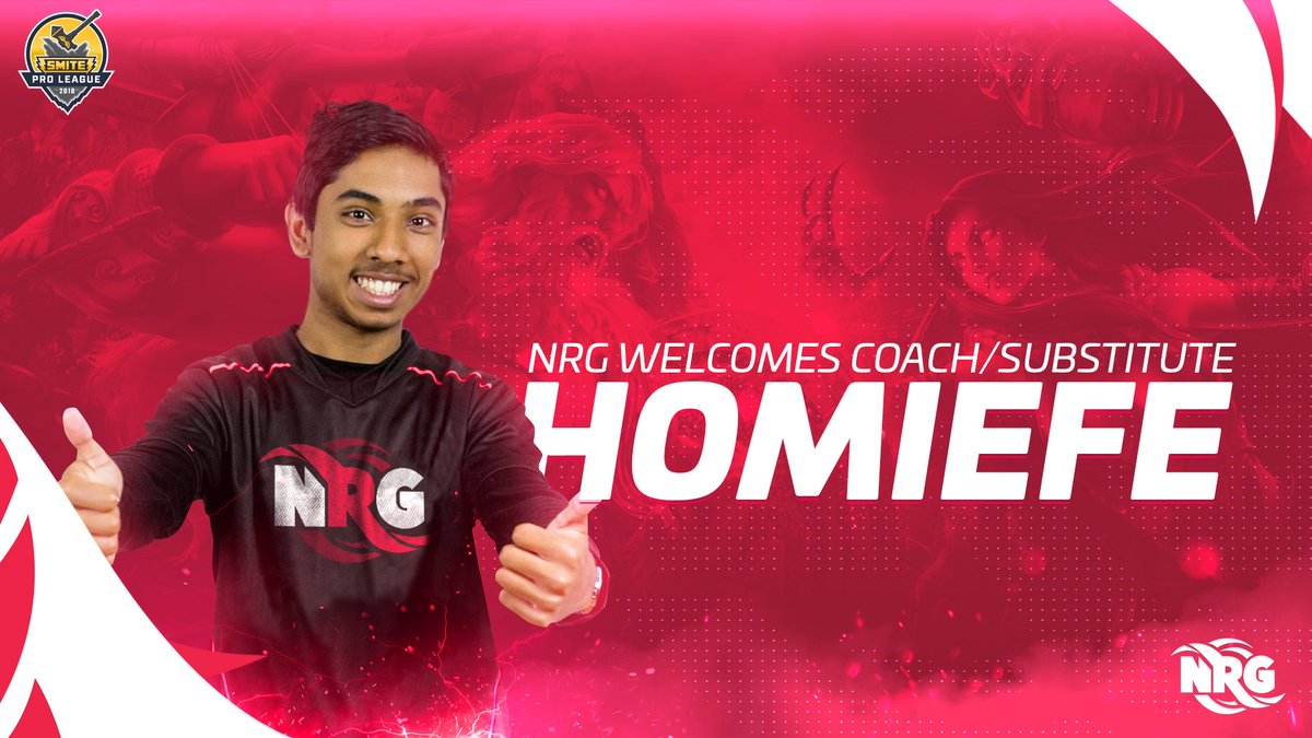 NRGgg's tweet photo. NRG Smite will be adding @Homiefe, previously of CLG, as a coach/substitute for the team's upcoming World Championship run.

#NRG3 #NRGFam https://t.co/PzYUZ3YMQD