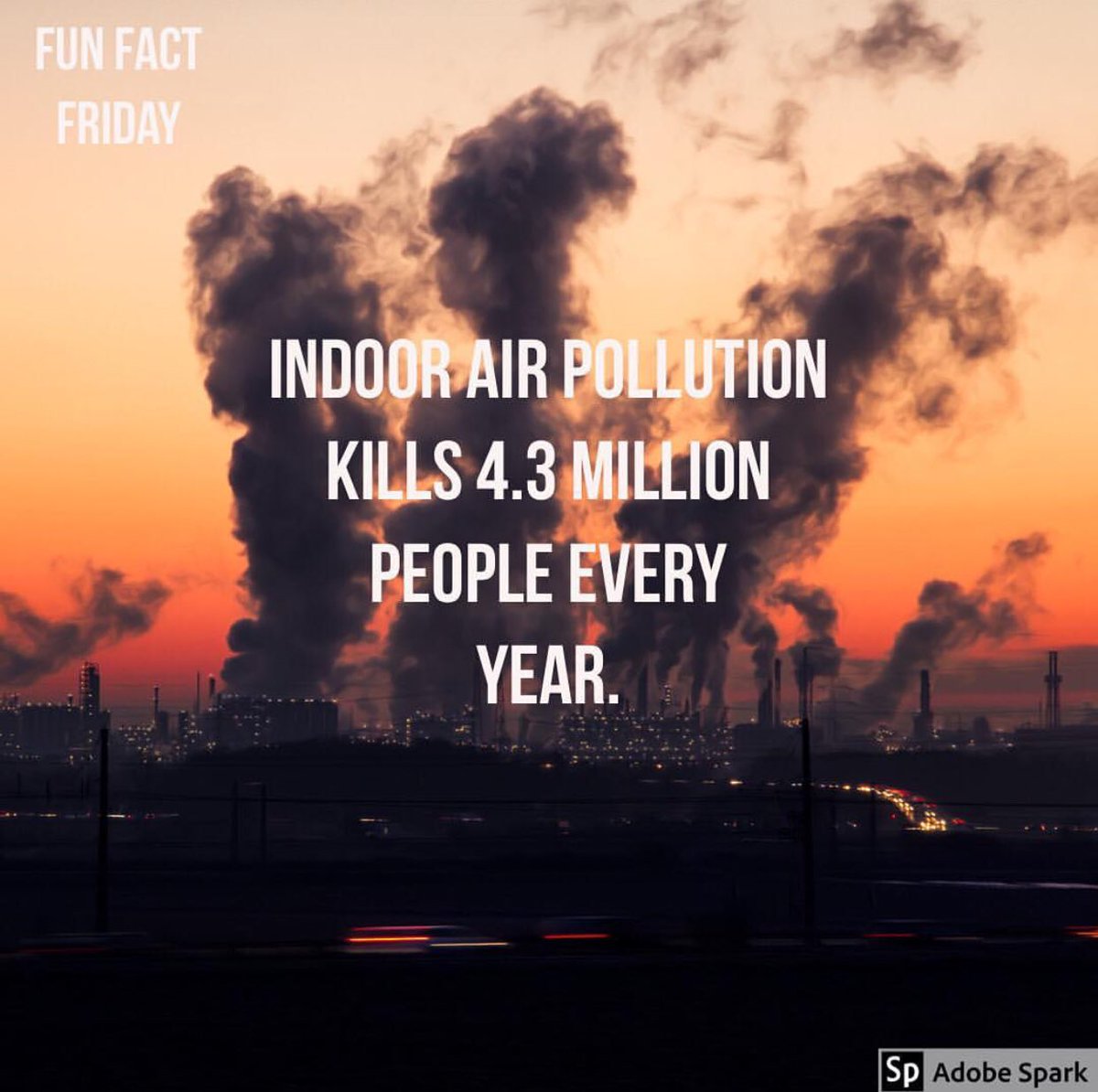 AWMAMSSTATE's tweet image. Most of the time we don’t think about the air in our house being polluted but radon or carbon monoxide build up can pose lethal risks to people inside!
#notsofunfactfriday