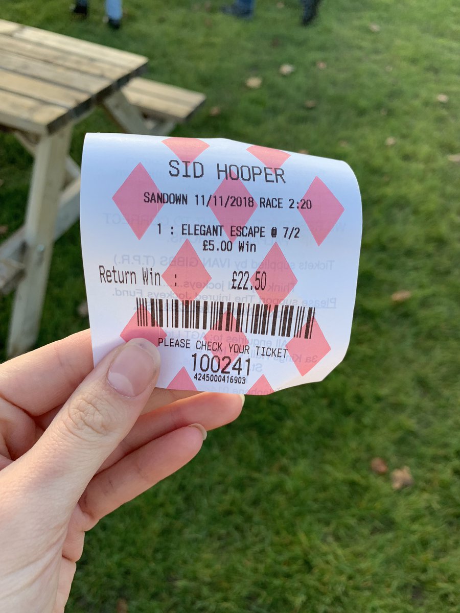 HillsTips's tweet image. Another Small Win Today💰@Sandownpark #HorseRacing #Winner #Bets