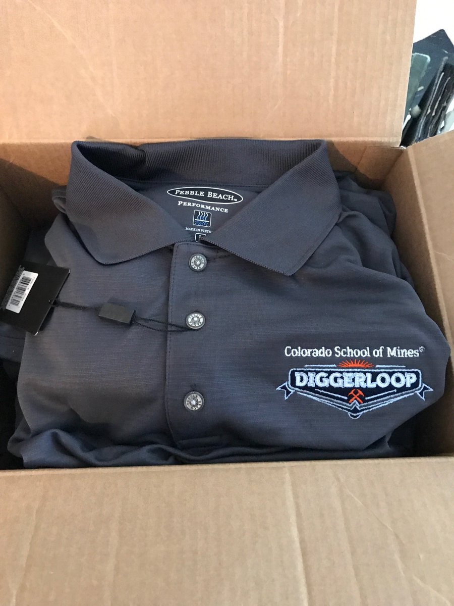 diggerloop's tweet image. New duds. Dress sharp, think sharp, work sharp. #helluvaengineer #hyperloop #diggerloop #Mineslife #CoSchoolOfMines