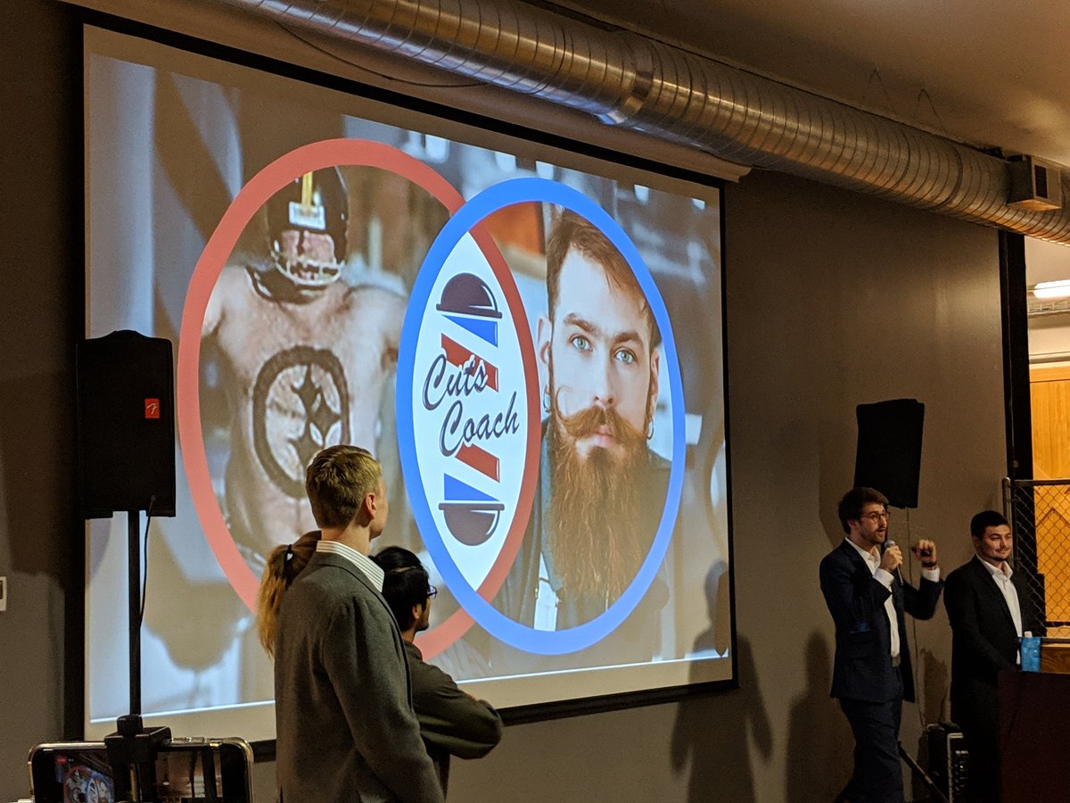 swpgh's tweet photo. Next is "Cuts Coach": an app to bridge the communication gap between hairstylists & their customers! #swpgh #tgsw18 https://t.co/6cxqEWBK2n
