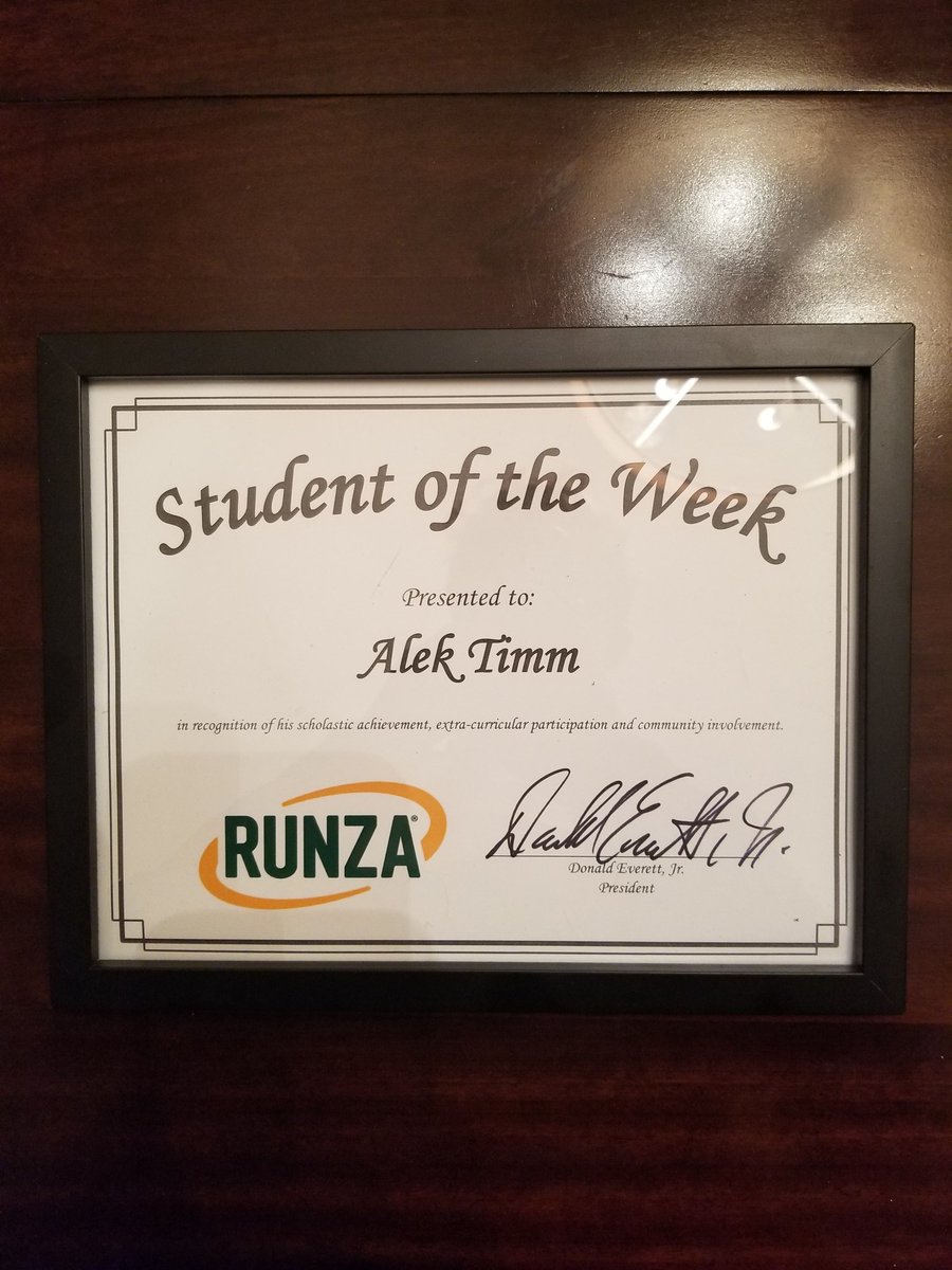 Watch the Channel 7 KETV news tonight for my Runza Student of the Week feature! #CelebrityStatus
