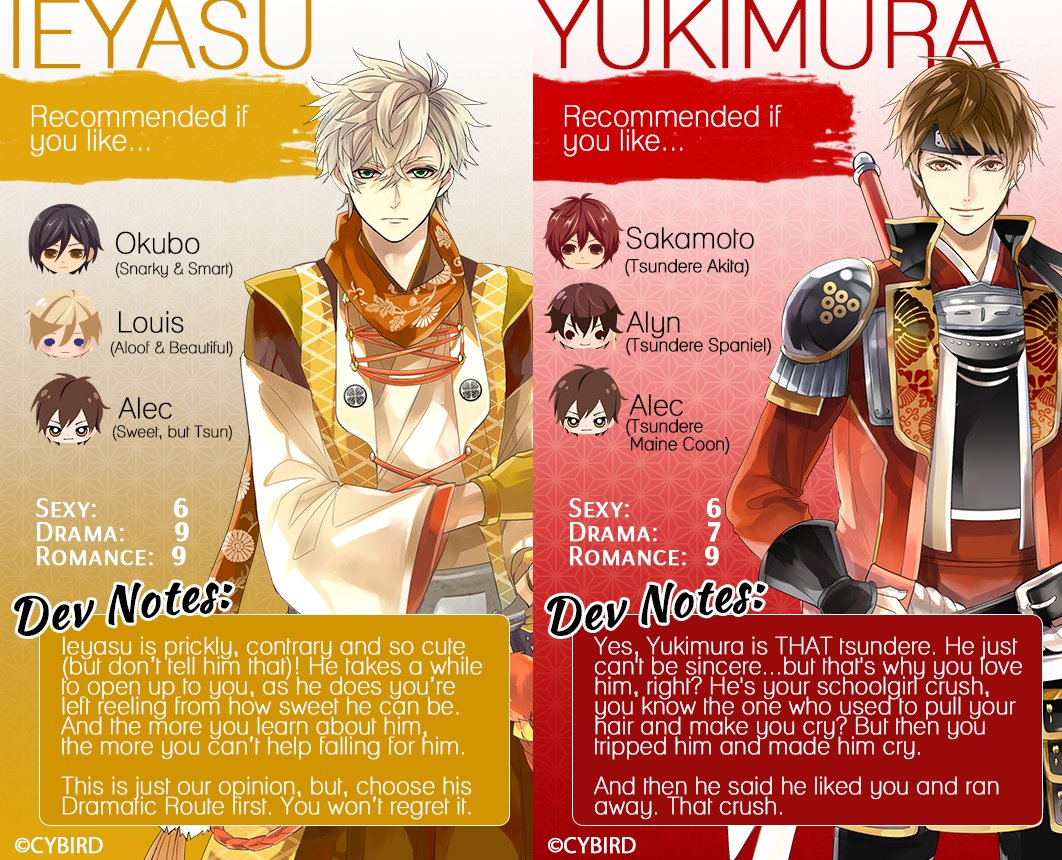 Ikémen Series by CYBIRD on Twitter: &quot;Have a thing for a guy who just can't come clean with his feelings? Ieyasu or Yukimura is your man! Think of it this way: if