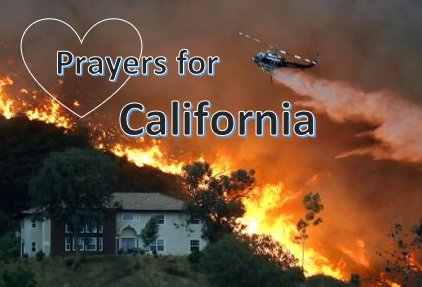 tykcando's tweet image. My heart is breaking watching the news about the fires in California. Let’s pray for all the victims and may God bless all the families who have lost their homes or a loved one. I am grateful for all the brave first responders battling the fires. My prayers are with all of you!