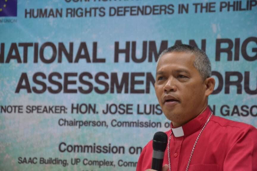 IFI Bp. Antonio Ablon outlines the plight of church people in defense of human dignity&martial law in Mindanao @ the Natl Human Rights Assmnt Forum #ProtectDefenders #WeAreAllDefenders 📷 @NCCPhils