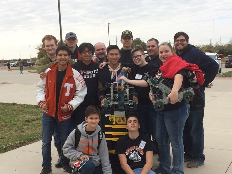 TigerTimesTHS's tweet image. The Texas High Robotics team traveled to Greenville for competition this weekend. Tigers advanced to elimination rounds during competition. 🐅🔧 Photos submitted by Adrian Tran #tigerrobotics #texashigh