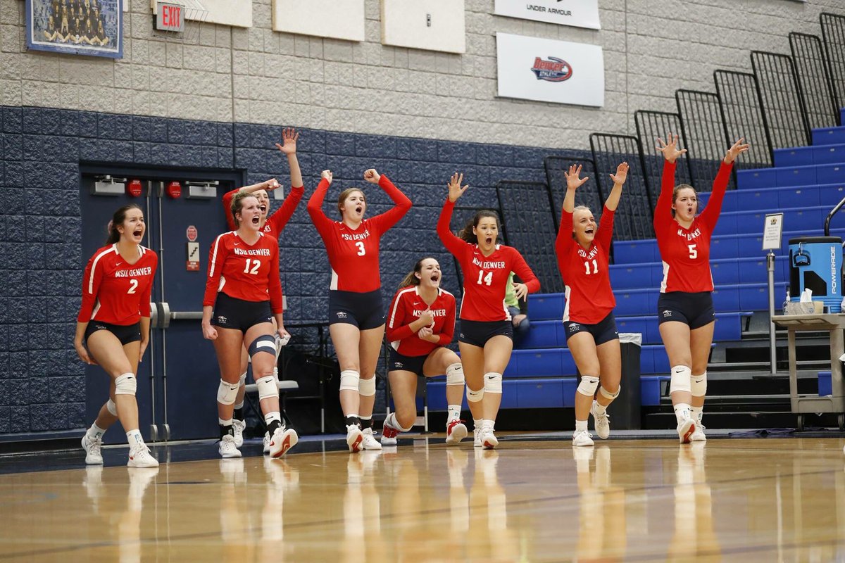 That feeling knowing you punched your ticket to NCAA’s!  #team50 @MSUDenverVB