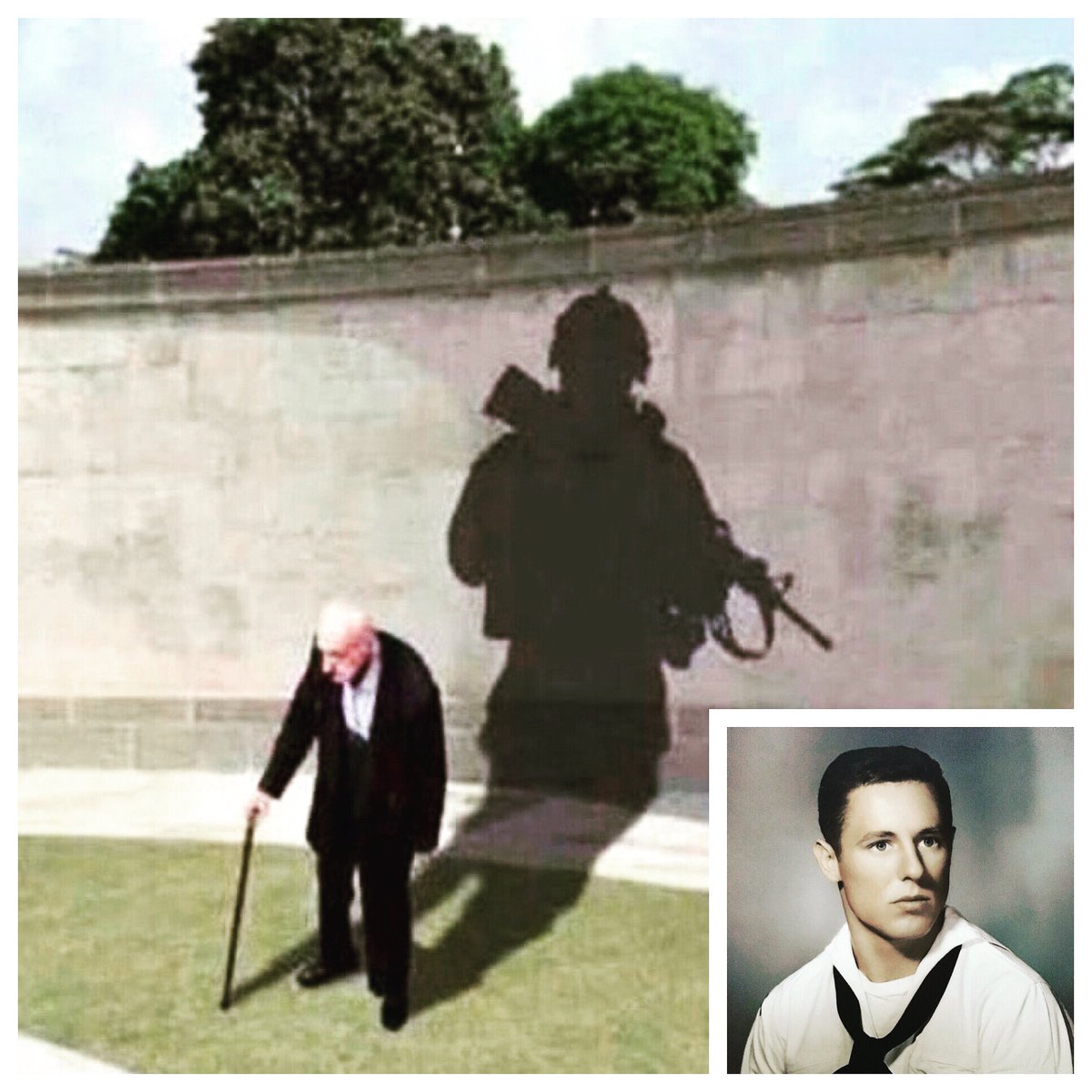 justcompete13's tweet photo. Been searching throughout the day for a picture that tells a story about young men &amp; women, making the ultimate sacrifice for the rest of us, &amp; then, as the years go by, it is important they know they are not forgotten.  Thank you to all of those who have served.  Thank you, Dad. https://t.co/tGuUmZmf3w