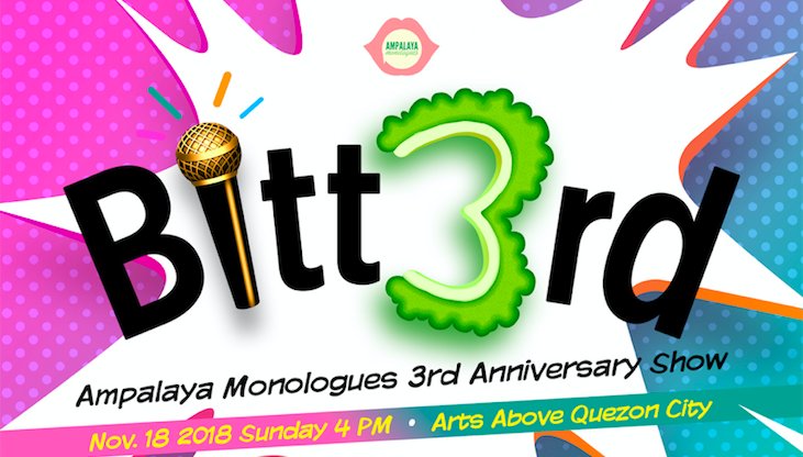 TheaterFansMNL's tweet photo. .@AmpalayaM Restages ‘Bitt3rd’ Anniversary Show this November #AmpalayaMonologues - https://t.co/PPnjRiRklo https://t.co/cycrBAM9vq