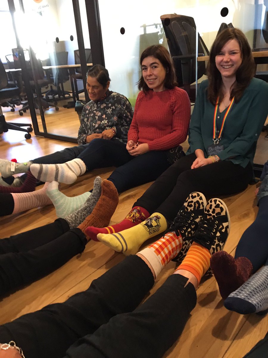 ncbtweets's tweet photo. #oddsocksday in @ncbtweets. A great way to ‘kick off’ #AntiBullyingWeek 2018. Organising this was a feet but shows our sole. #pun #groan https://t.co/DhV4EXr01Y