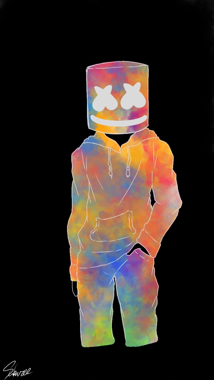 苞星 Marshmello第2弾 と 前回の加工 マシュメロのかぶりもの可愛い Marshmello Marshmellomusic T Co T2ltca7raj Twitter