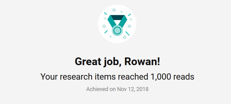R_Daneels's tweet photo. New research #milestone! #ResearchGate #1000reads https://t.co/01mxFUs9Jc