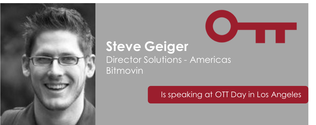 We're delighted to announce that Steve Geiger, Director, Solutions at <a href="/Bitmovin/">Bitmovin</a>, will be speaking at the #OTTDay in LA. In this keynote presentation, Steve will talk about online #Streaming #UserExperience: #Multidevice Players, Insights, Performance. #OTT hubs.ly/H0fv0vM0