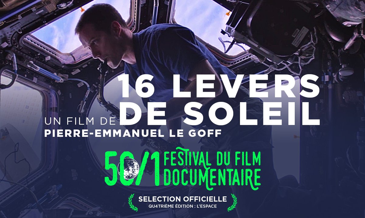 Soirée de Cloture du Festival 50/1 au <a href="/CineSeptMares/">Ciné 7 - Elancourt</a> d' <a href="/VilleElancourt/">Ville d'Élancourt</a> . 16.30 Projection du documentaire en compétition #16leversdesoleil de <a href="/PierreEm_LeGoff/">Pierre-Emmanuel Le Goff</a> . Puis Remise de prix, cocktail. #festival_50_1 @TV78Officiel x <a href="/CineSeptMares/">Ciné 7 - Elancourt</a>