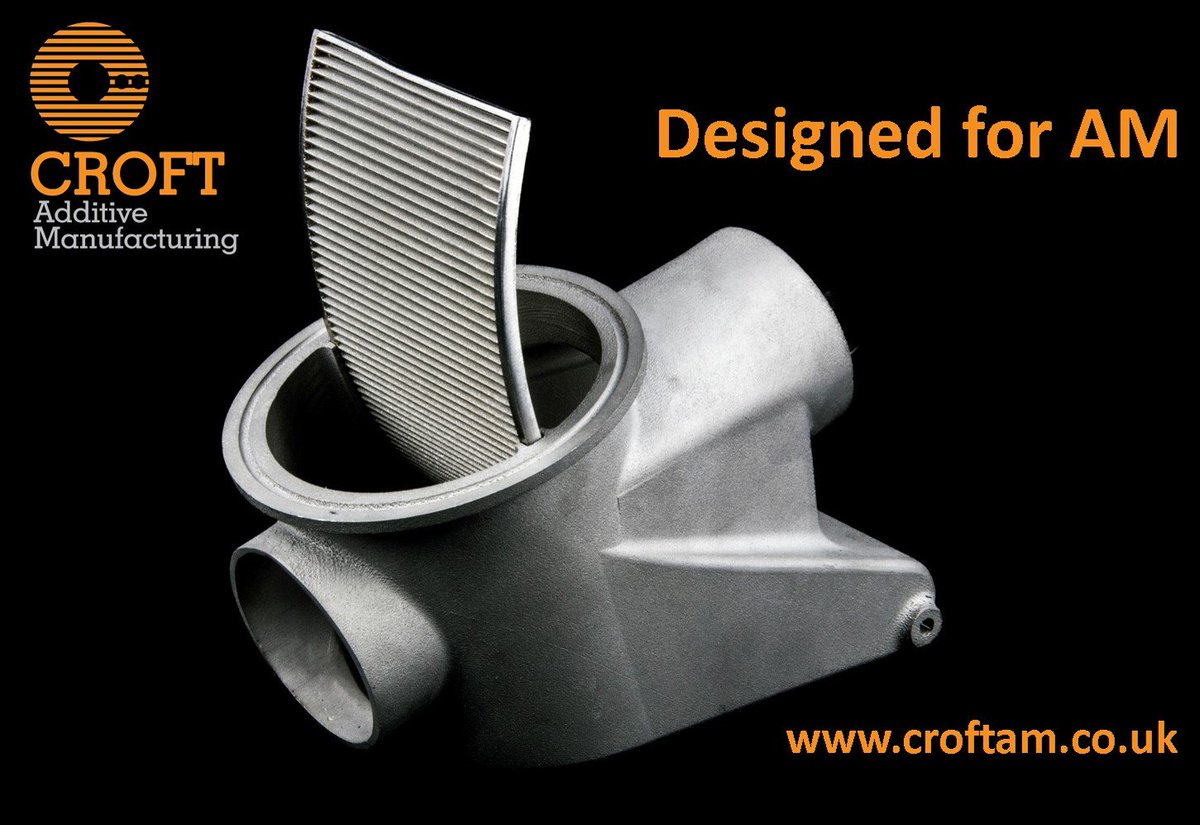 Croft_AM's tweet photo. All components are designed with the subsequent manufacturing processes in mind. #DesignforAM (#DfAM) is different from that for conventional manufacturing processes.  Multi-part to single part #design will decrease your supply chain costs. https://t.co/n16tphze6Y https://t.co/iN5c4P9XWw