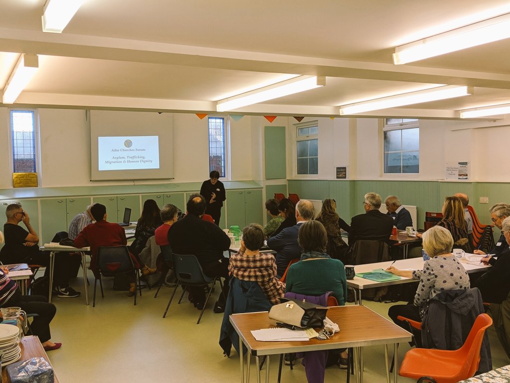 AdurCForum's tweet photo. Privilege to host numerous groups this morning discussing #trafficking #migration #poverty #asylum and #humandignity #adurworthing https://t.co/S3owcO6shY