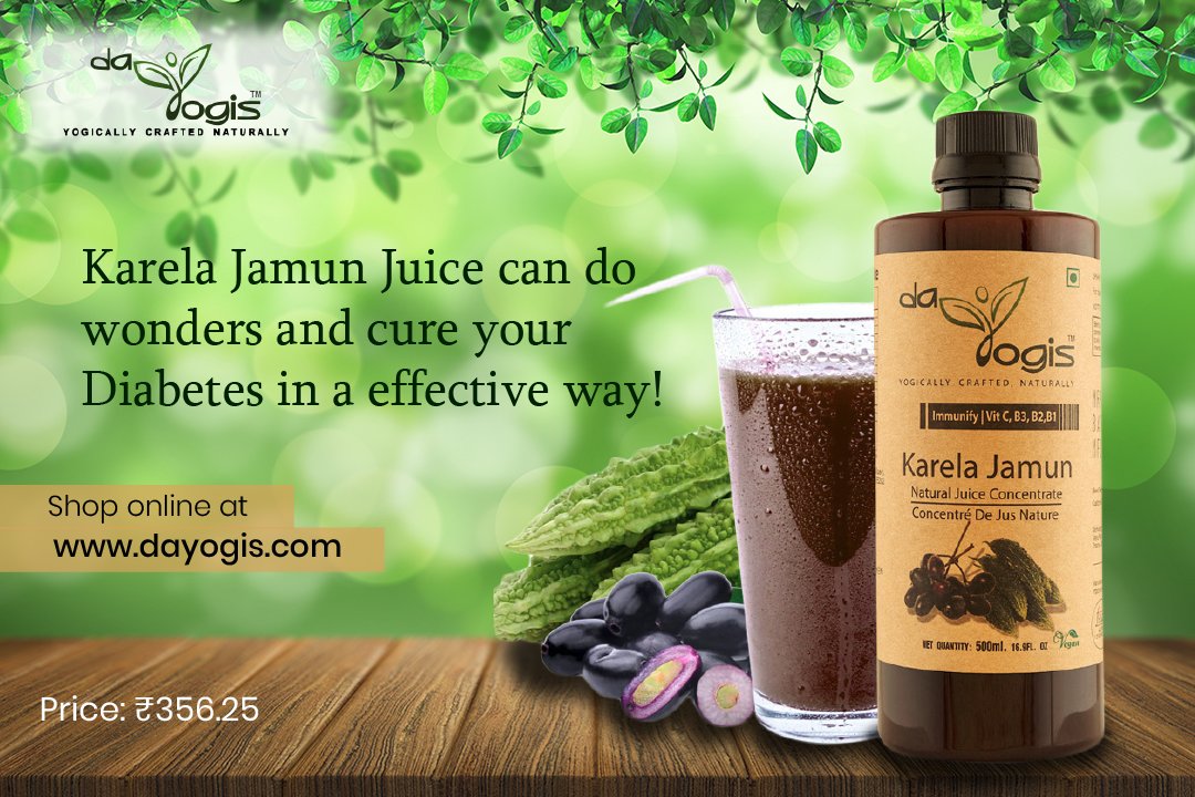 #Karela #Jamun from DaYogis is an powerful #herbaltreatment for blood  ###sugar and #diabetes. Karela jamun juice purifies blood and acts as an  #antioxidant.
Visit here: bit.ly/2MiEeVN