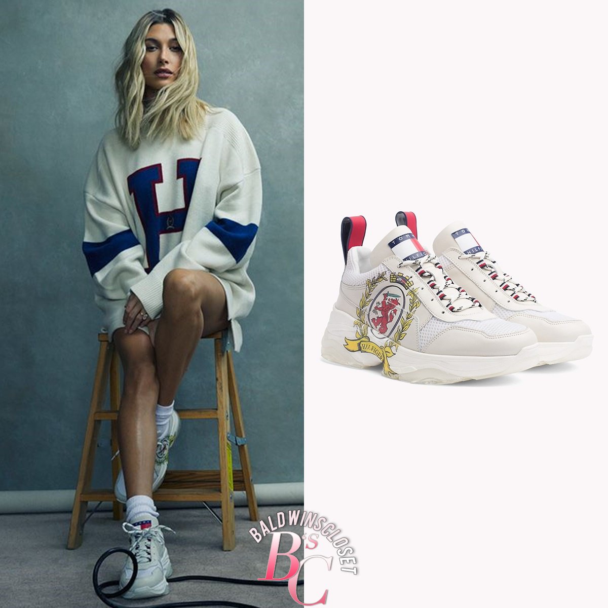 hailey bieber tommy hilfiger