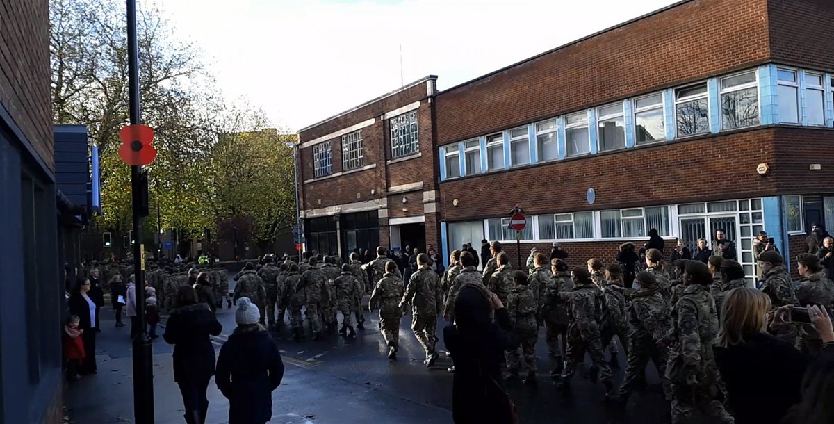 ThePeopleSolGrp's tweet photo. It was wonderful to see so many people take part in the procession in Walsall, to commemorate #100years.

#RememberanceDay2018 https://t.co/1OzeYcAuWD
