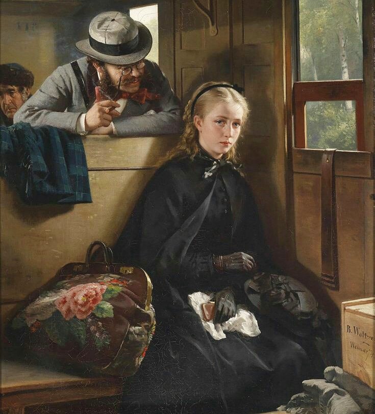 HellsBellesArt's tweet image. 'The irritating gentleman' 1874 by German artist Berthold Woltze (1828-1896). #art #artoftheday #mondaycommute #monday #portrait #artlovers #dailyart #oilpainting #journey #Travel