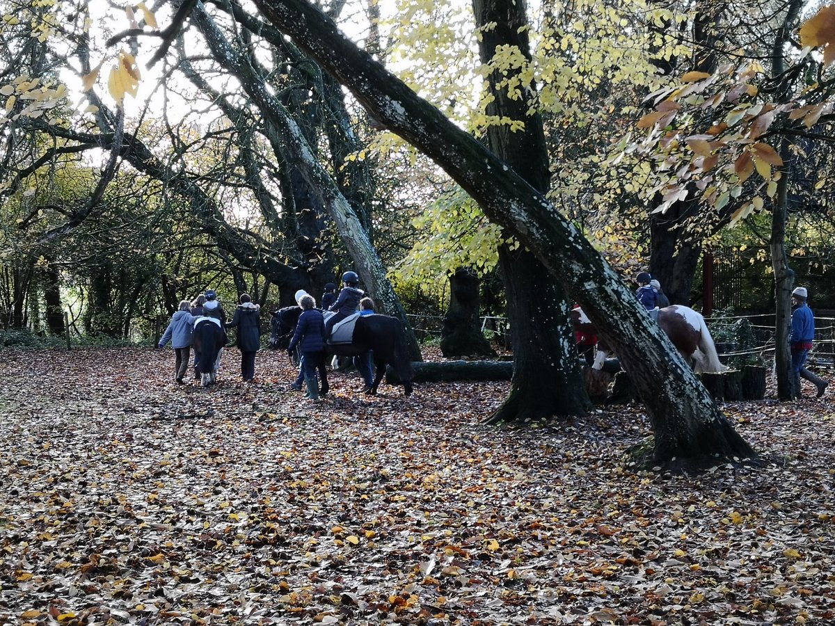 First ride enjoying the super environment <a href="/BroadlandsRDA/">Broadlands Group RDA</a> sun streaming through the trees, volunteers tramping through the mud - something for everyone - calm happy children and school staff 10/10