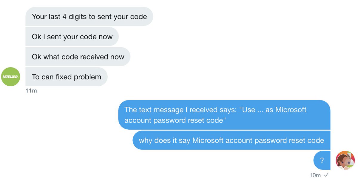 microsoft account password reset code sms