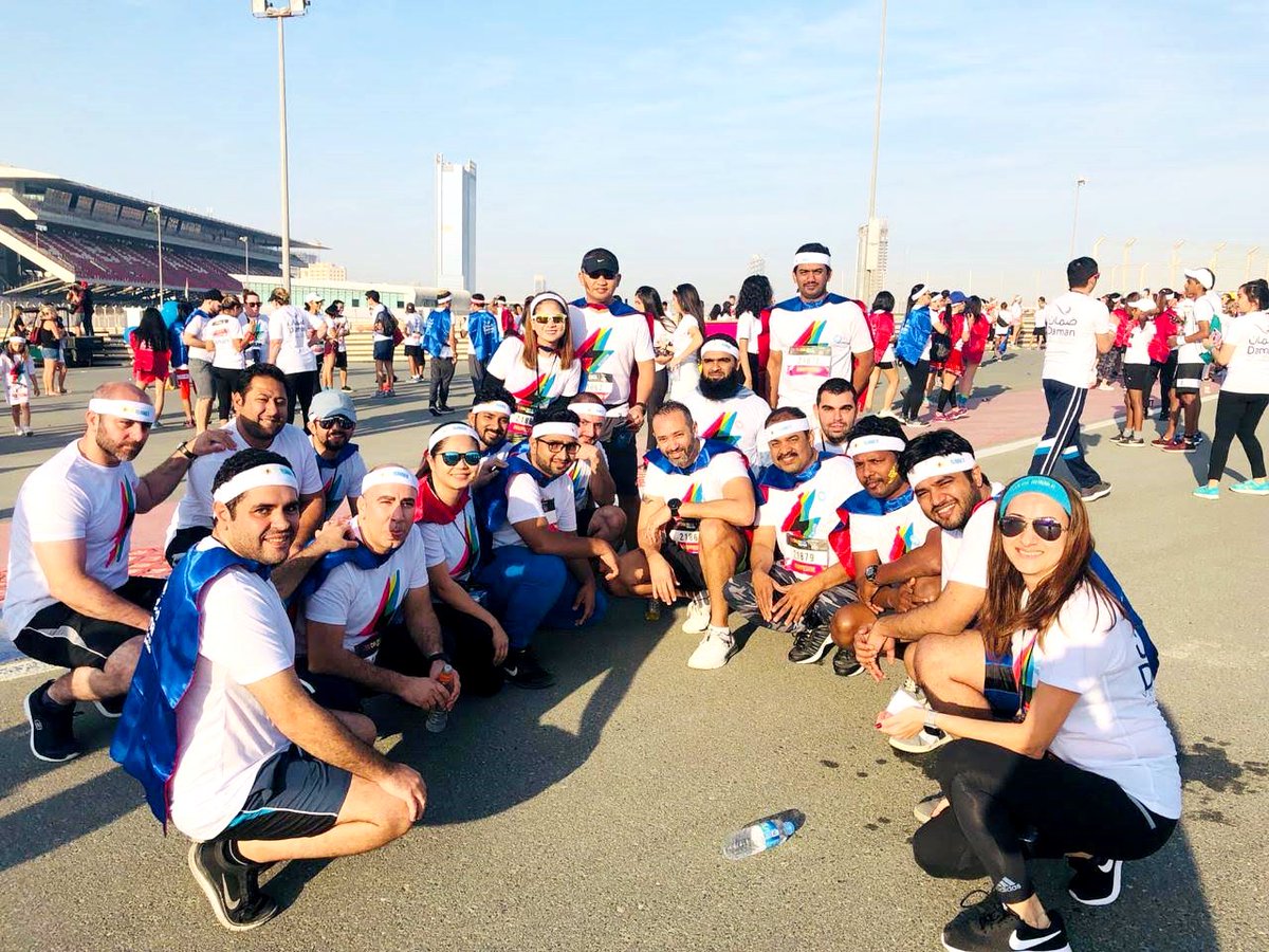 Emircom at <a href="/TheColorRunUAE/">TheColorRunUAE</a> by Daman Insurance in Dubai on 10th November, 2018. Our team started the 5k in spotless white tees and ended the race plastered in color, just how the rules stated! #ThisisEmircom #TheColorRun  #happiest5k