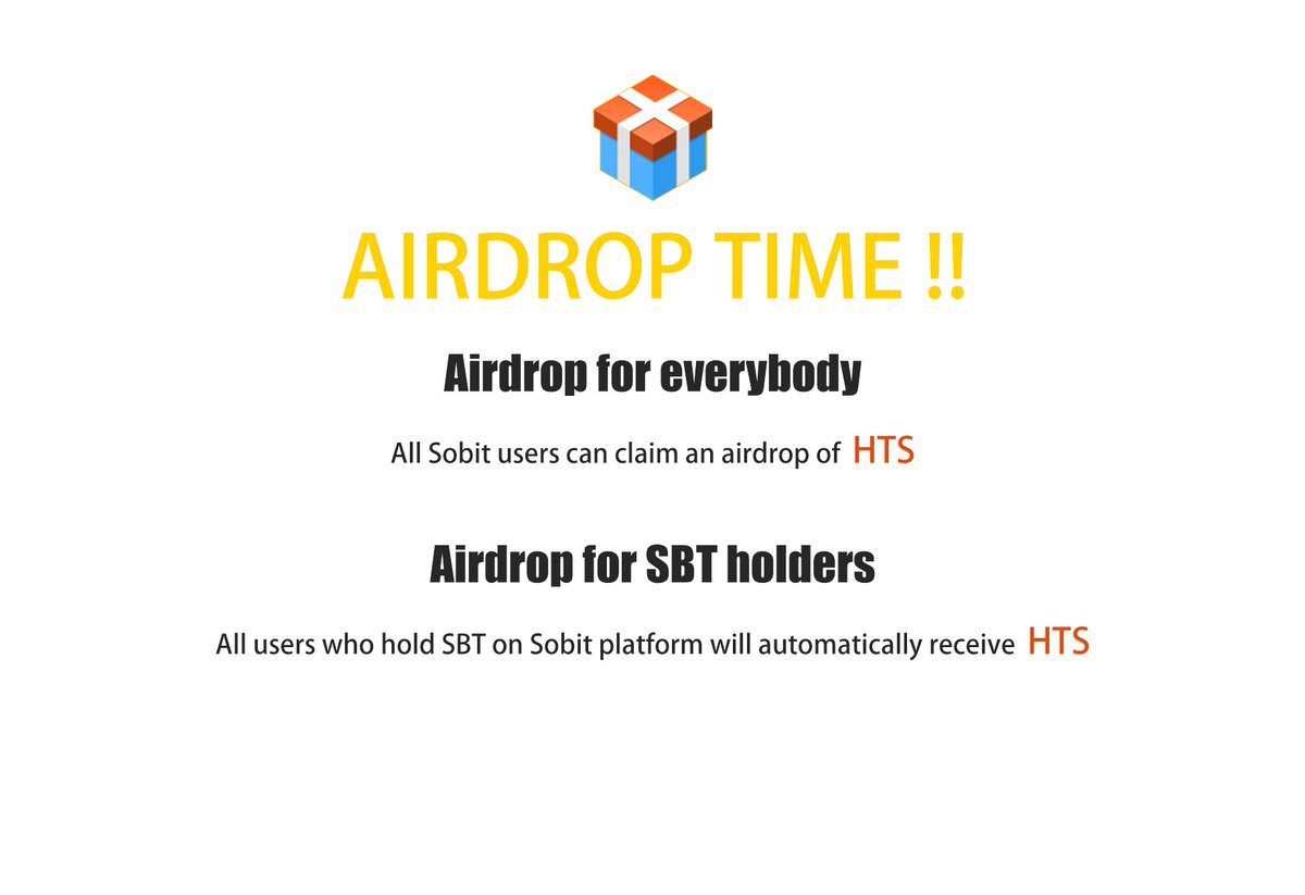 Sobitone's tweet image. Airdrop time！ Check the detail of HTS airdrop at Sobit subreddit or official website.
reddit.com/r/SobitExchang…