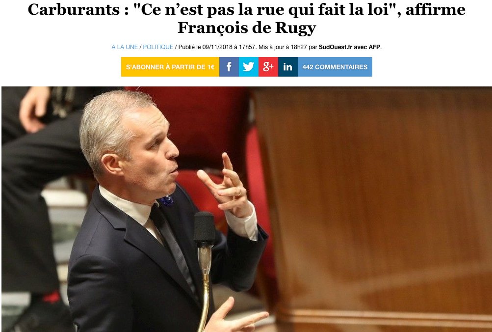 MaximCombes's tweet photo. Oui @FdeRugy, on sait : ce sont les lobbys qui font la loi

➡️ @Total &amp; co sur #hydrocarbures &amp; #HuileDePalme

➡️ @EDFofficiel &amp; @ENGIEgroup sur #PPE #nucléaire

➡️ @FNSEA &amp; co sur #Glyphosate

➡️ @VINCIAutoroutes &amp; co sur autoroutes

➡️ @AirFrance &amp; co sur fiscalité du #kérosène https://t.co/CP6V8wiqvK