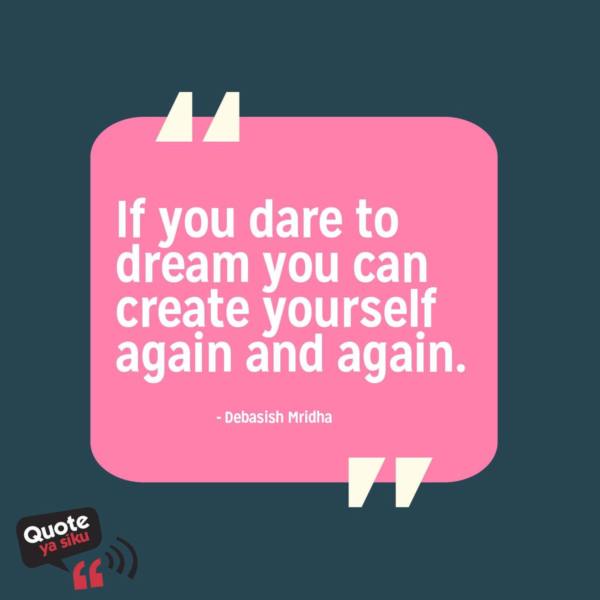 FeminaHip's tweet photo. #QuoteYaWiki #DareToDream https://t.co/wxTVMda98o