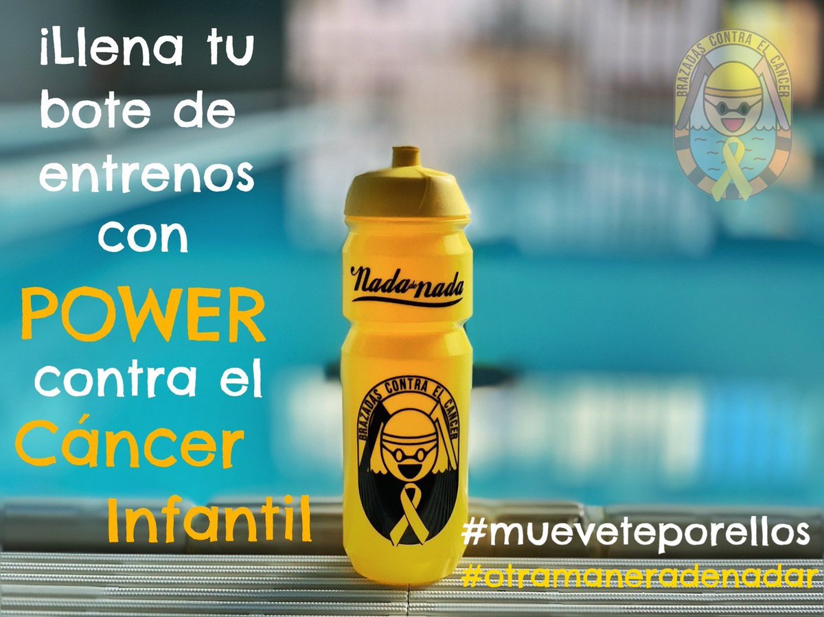Anímate y hazte con tu bote de éntrenos. Llénalo de #power y #brazadaabrazada conseguiremos entre todos vencer al #cáncer . Entra en nadadenada.net/producto/bidon…
 #brazadascontraelcáncer #mueveteporellos #otramaneradenadar #contraelcancerinfantil