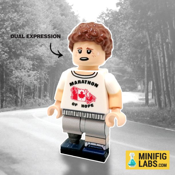 minifiglabs's tweet photo. A new #minifig for @terryfoxfoundation &amp; The Sterling Hall School: Exclusively made for their annual charity event that holds a #marathon raising funds for cancer research. Visit "https://t.co/XHEhppzfbU" to show your support for their cause. https://t.co/hLHYfpdxHG