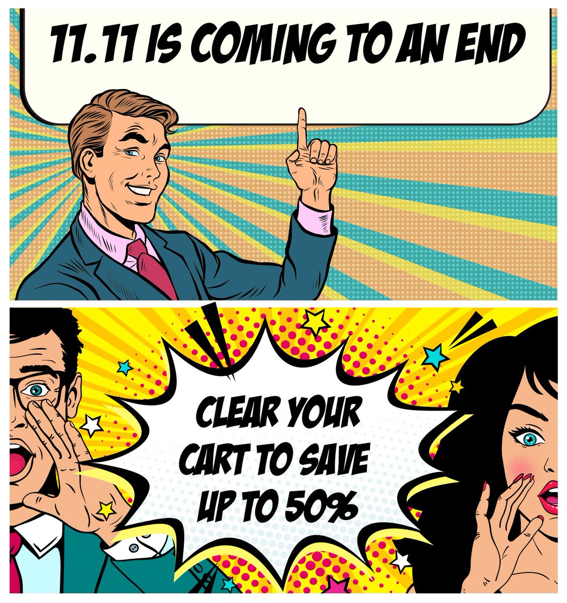 AliExpress_EN's tweet photo. Hurry! 😆 Don't wait to finish your checkout! Clear your cart before the #BEST1111 sale ends to save big! 💪
https://t.co/nNhLL4xvjd https://t.co/amzcR1MCce