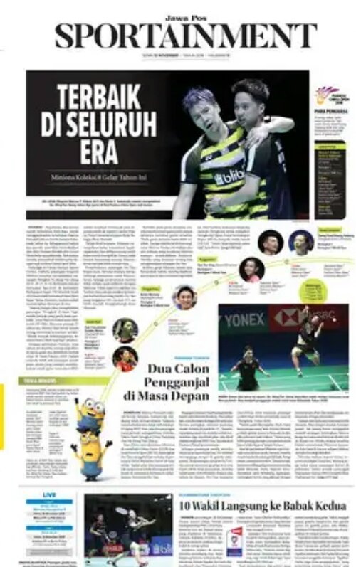 ainurohman's tweet photo. Tak pernah ada satupun ganda putra Indonesia dlm sejarah yg meraih delapan gelar dalam satu musim di BWF Tour.

Tidak ada pebulutangkis manapun, dari sektor manapun di dunia ini yg mampu meraup delapan gelar sepanjang 2018.

Minions, respek setinggi-tingginya utk kehebatanmu! https://t.co/YzNmFSnIRF