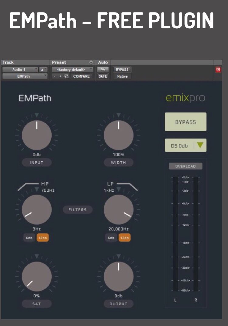 emixpro2's tweet photo. The first of several free plugins made for the Independent music community. A simple channel plugin utilising switchable EQ filter curves and saturation crafted from some of Steve’s favourite boutique hardware. Great for both utility and creative use.
https://t.co/gHSoiegzPE https://t.co/JBkEBYldqO
