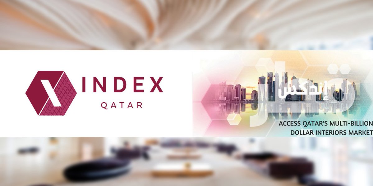 Deccqatar's tweet photo. #INDEXQatar is the annual gathering of #Qatar's interior #design, #architecture and #construction industry. Join 4,000 other design professionals in #Doha for the second edition of @INDEXQatar from 13-15 November 2018 at #DECCQatar.
For more info visit: https://t.co/0lVkJpbJSA https://t.co/8wMl6OxCHt