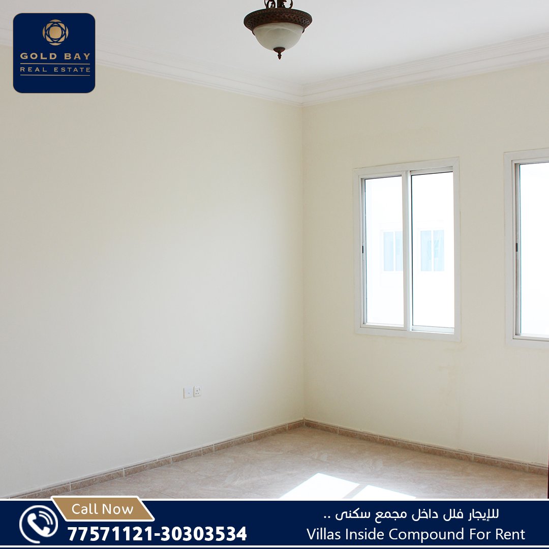GoldBayProperty's tweet photo. للإيجار فلل داخل مجمع سكنى بالغرافة المكان المثالي للإسترخاء والخصوصية.
• Reception area - lounge - 4 bathrooms - 4 bathroom - kitchen - house made room + covered parking- 10,000 QR excluding water&amp; electricity. 
• For more details: 77571121 - 30303534. https://t.co/5ueB0IiGwx