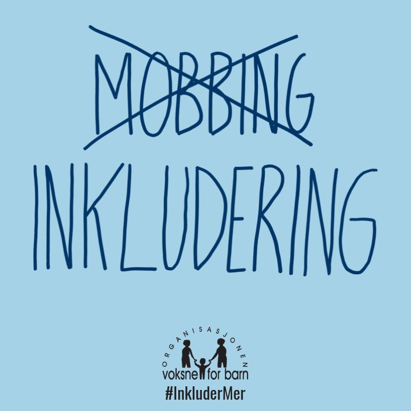 50 000 barn gruer seg til å gå på skolen hver dag. Til tross for all innsats som er satt inn de siste årene, går ikke tallet ned. Det er på høy tid at vi alle får en ny forståelse av mobbing. mobbing.vfb.no #InkluderMer #mobbing