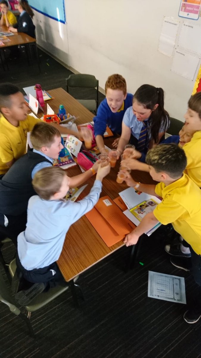 sandaigprimary's tweet photo. P6 have been enjoying their visits from GEAAP over the last 2 weeks. They have been working with the children to reduce the harm associated with the use and misuse of alcohol. Here they are trying mocktails: #geaap #alcoholmisuse #education https://t.co/6uq7T0w3nN