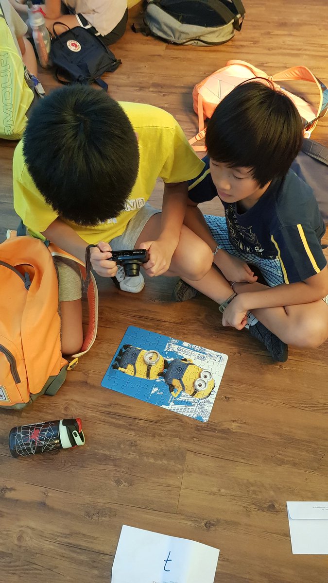 bourgeois1's tweet photo. Completing clues collected from the 'Amazing Race' stations @Y6NIST #y6nistcamp #6NB https://t.co/IQvs9aG6kV